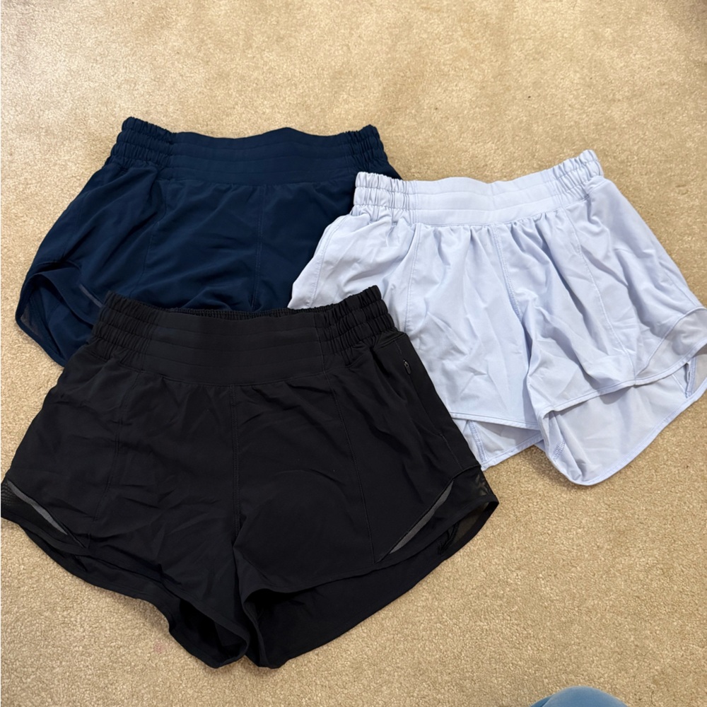 lululemon athletica Women's Athletic Shorts - Black, Navy, Light Gray